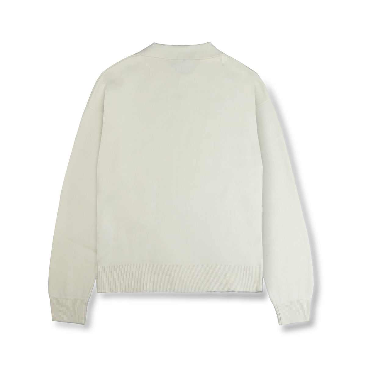 Knit Polo - Purlesse Oat White