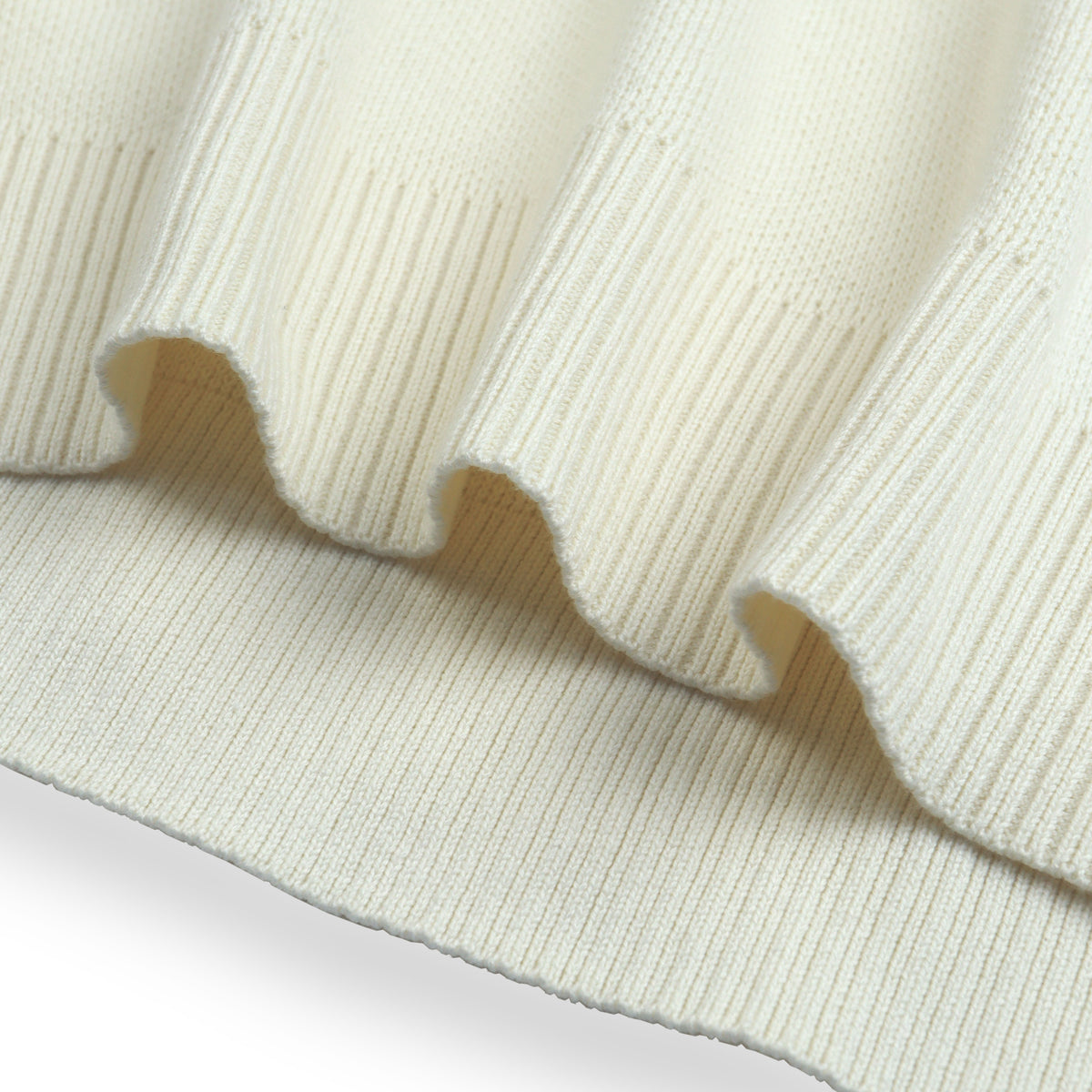 Knit Polo - Purlesse Oat White